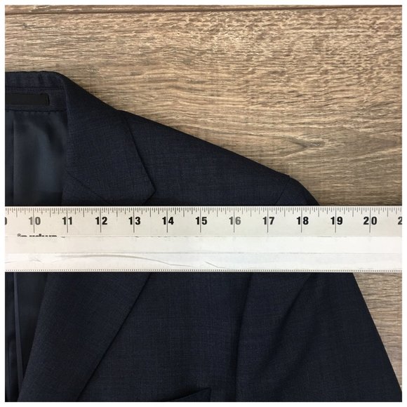 Jaeger Mens Blazer Sport Coat Three Button Jacket Wool Size 38R Men Casual Suits - Picture 10 of 13